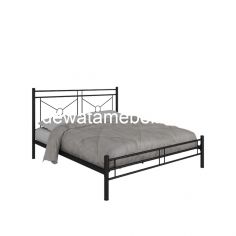 Steel Bed Frame Size 160 - Orbitrend ASHLEY-160 / Black